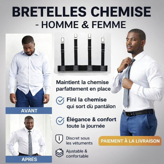 Bretelles de Chemise Ajustables