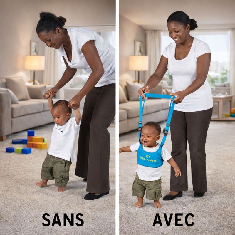 Harnais de marche réglable pour bébé